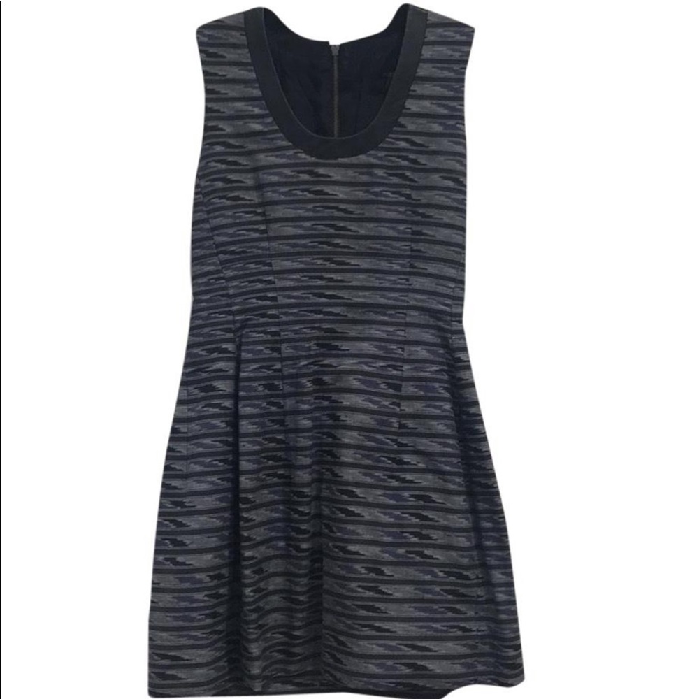 Ikat Pattern Mini Dress